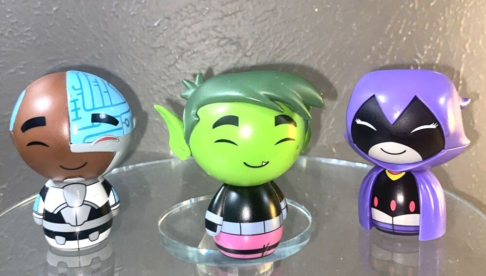 Teen Titan Go Funko Dorbzs Vinyl Figures Collectibles - Beastboy/Cyborg/Raven
